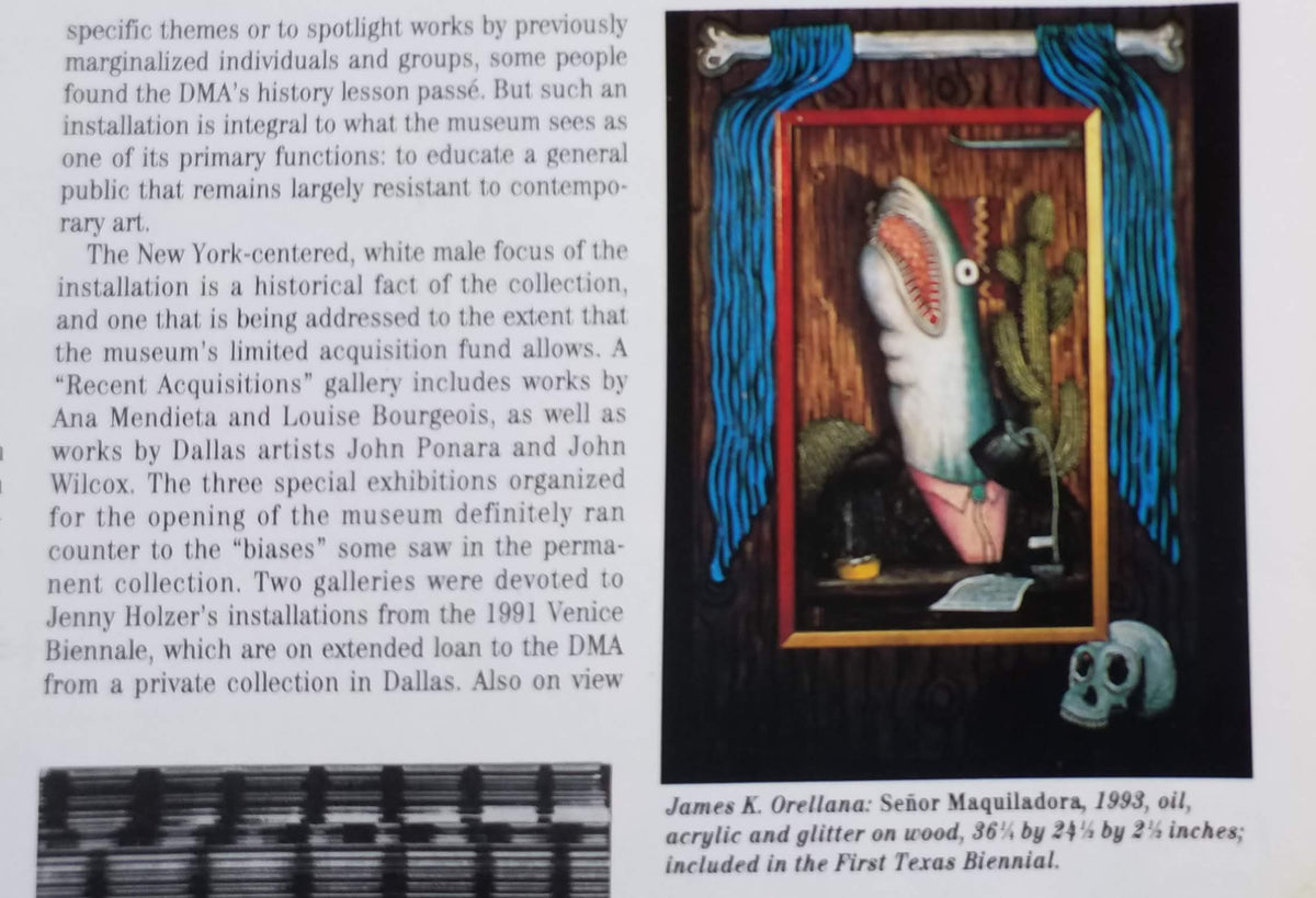 James Orellana featured in Art in America, 1989.